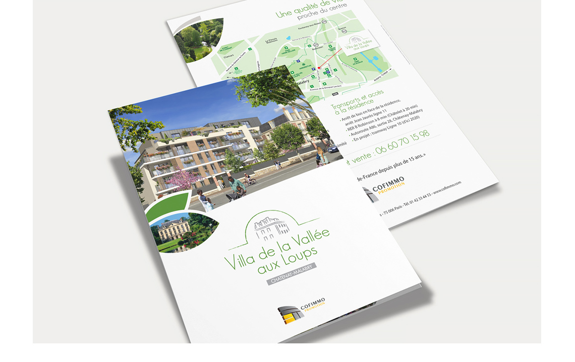 Promotional Real Estate Booklets for the Résidence de la Vallée aux Loups